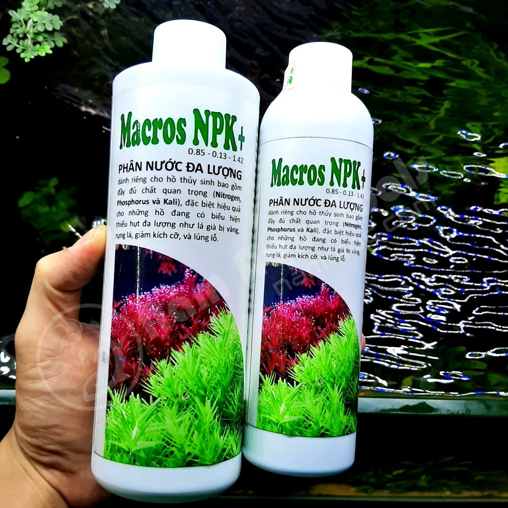Phân Nước thủy sinh Đa Lượng Macros NPK+ - Bổ sung đầy đủ N, P, K cho bể thủy sinh