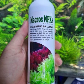 Phân Nước thủy sinh Đa Lượng Macros NPK+ - Bổ sung đầy đủ N, P, K cho bể thủy sinh
