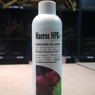 Phân Nước thủy sinh Đa Lượng Macros NPK+ - Bổ sung đầy đủ N, P, K cho bể thủy sinh