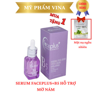   Mẫu mới   Serum Faceplus+ B5 dưỡng trắng da - ngăn ngừa nám - tàn nhang  Tặng mặt nạ  - màu tím 