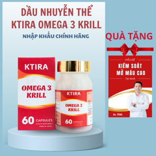 KTIRA Dầu Nhuyễn Thể Omega 3 Krill 60 Viên - Hỗ Trợ Tim Mạch & Trí Nhớ