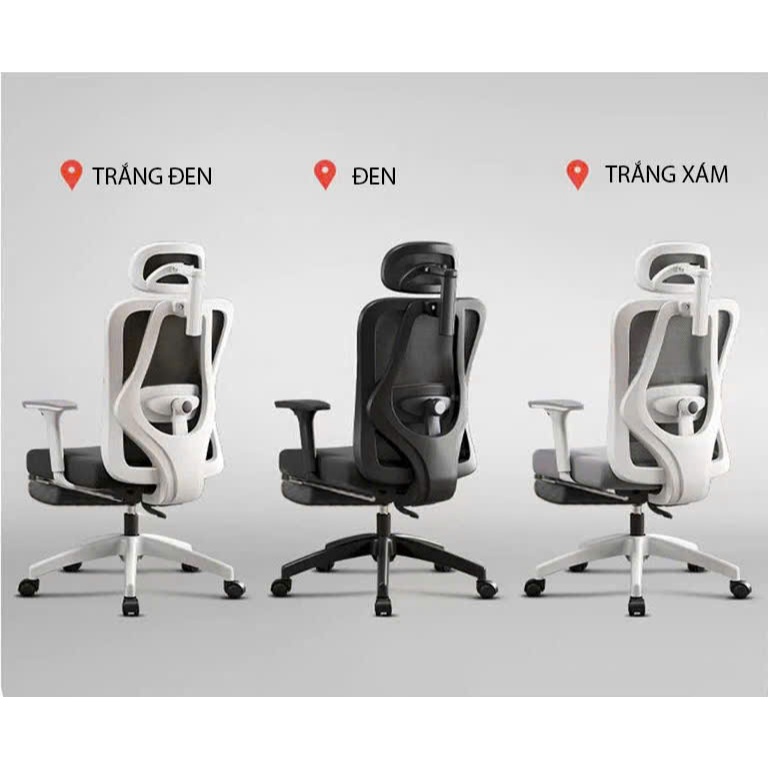 Ghế Xoay Văn Phòng 2 in 1,ghế công thái học, ghế game Tựa Đầu 3D, Lưng ghế có thể ngả 135° | BigBuy360 - bigbuy360.vn