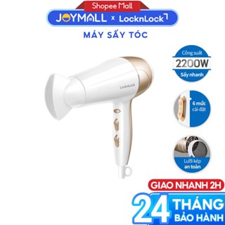  Máy sấy tóc LocknLock ENA136WHT - Hàng chính hãng sấy nóng lạnh 3 mức chỉnh nhiệt - JoyMall 