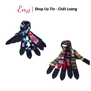  Dây đeo đàn guitar ukulele đàn classic acoustic ghi ta bass  ghita điện phối hình dày dặn chắc chắn Enzi 