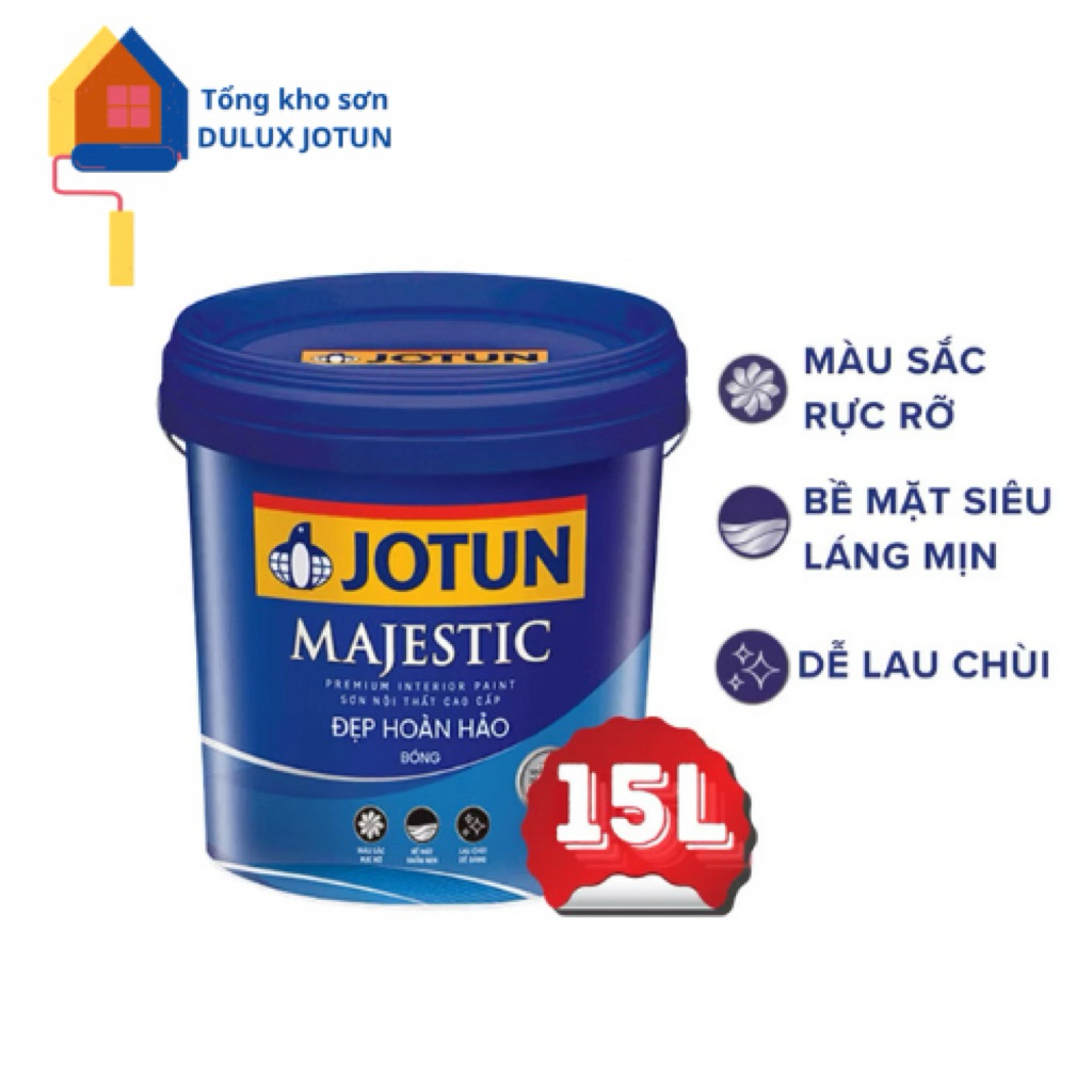 15L - Sơn Jotun Majestic Đẹp Hoàn Hảo Bóng trong nhà