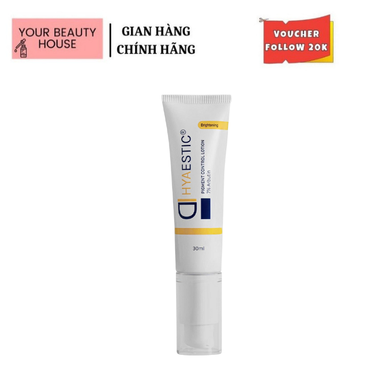 [Hyaestic] Kem Hỗ Trợ Sáng Da, Ngừa Thâm Nám Pigment Control Lotion 7% Arbutin  30ml