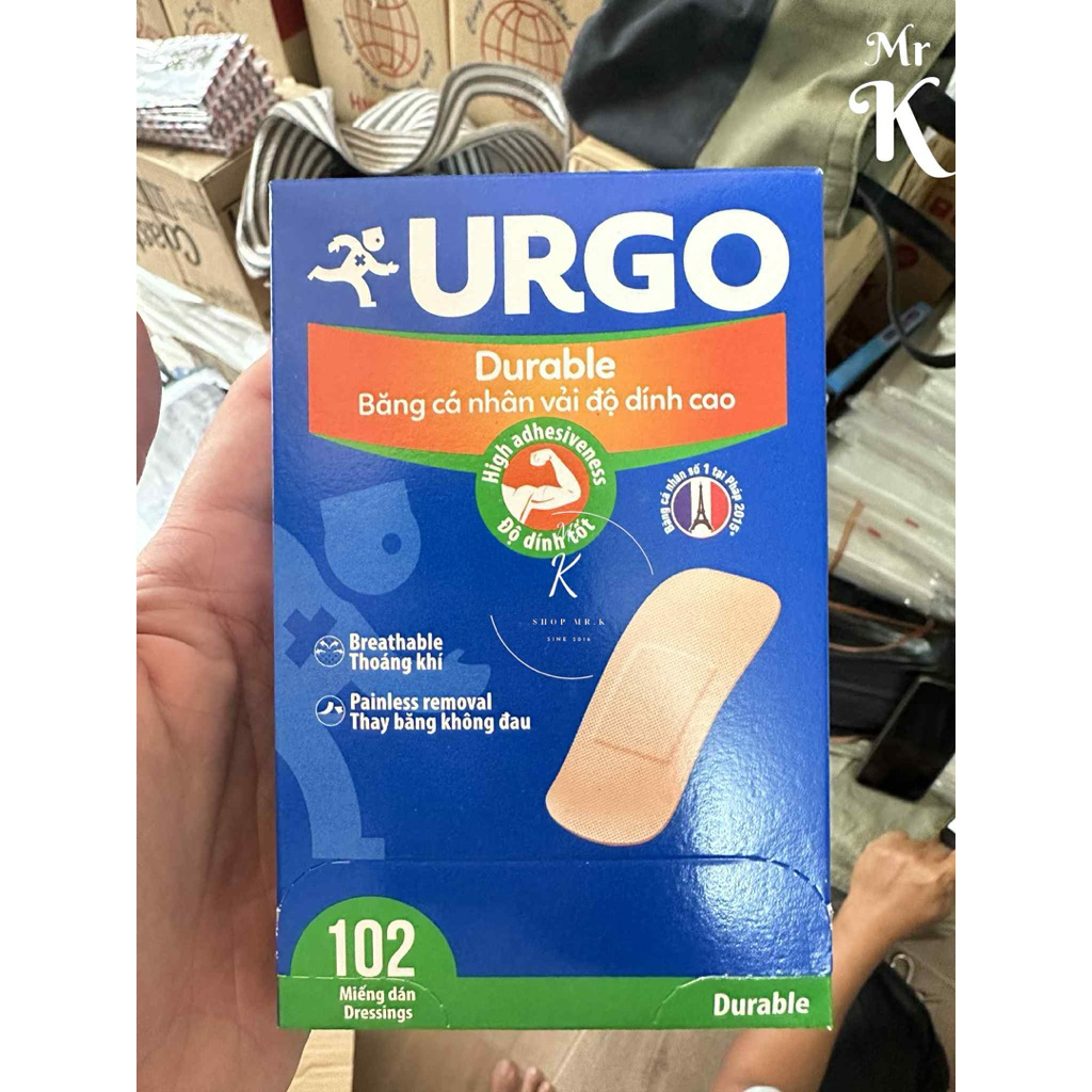 HỘP 102 BĂNG CÁ NHÂN URGO