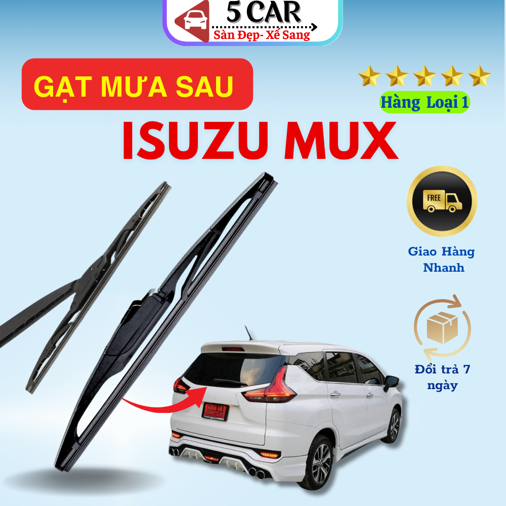 Lưỡi Gạt Mưa Sau Xe Ô Tô Isuzu MUX - gạt nước sau xe Isuzu MUX  vừa khít xe siêu bền,siêu sạch TSG 3