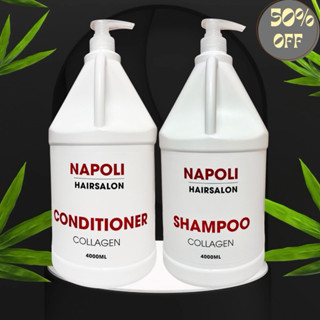 Dầu gội can napoli collagen oasiss 5L siêu mềm mượt diệu kỳ phục hồi tóc hiệu quả(trọng lượng 4000ml) colagen tigi kafen