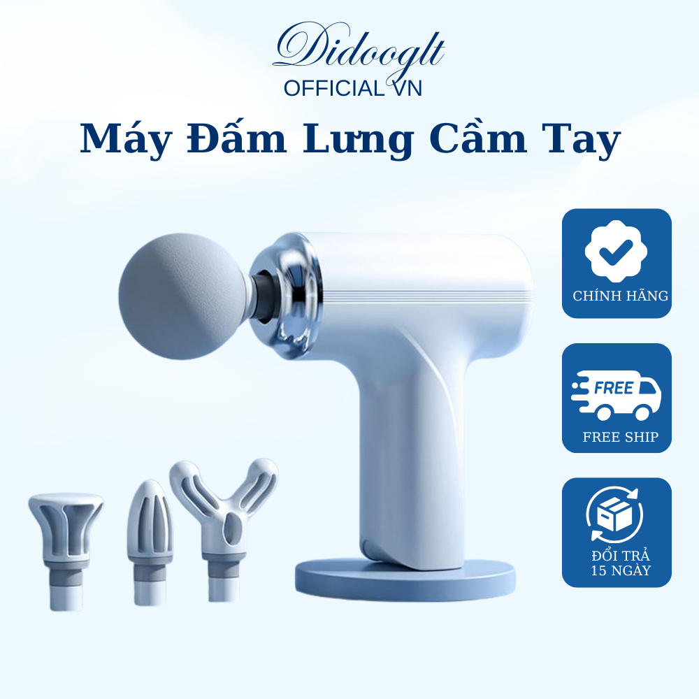 Máy Massage Cầm Tay DIDOOGLT - Máy Massage Mini 4 Đấu 6 Chế Độ Giúp Đau Mỏi Cổ Vai Gáy Cao Cấp