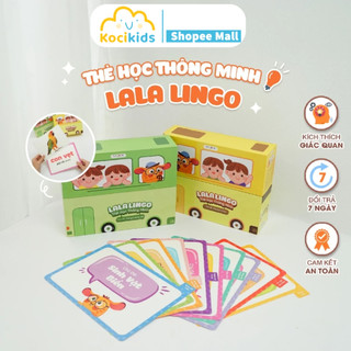 Thẻ học thông minh cho bé LalaLingo thẻ Flashcard song ngữ Anh Việt giáo dục sớm Lalala baby