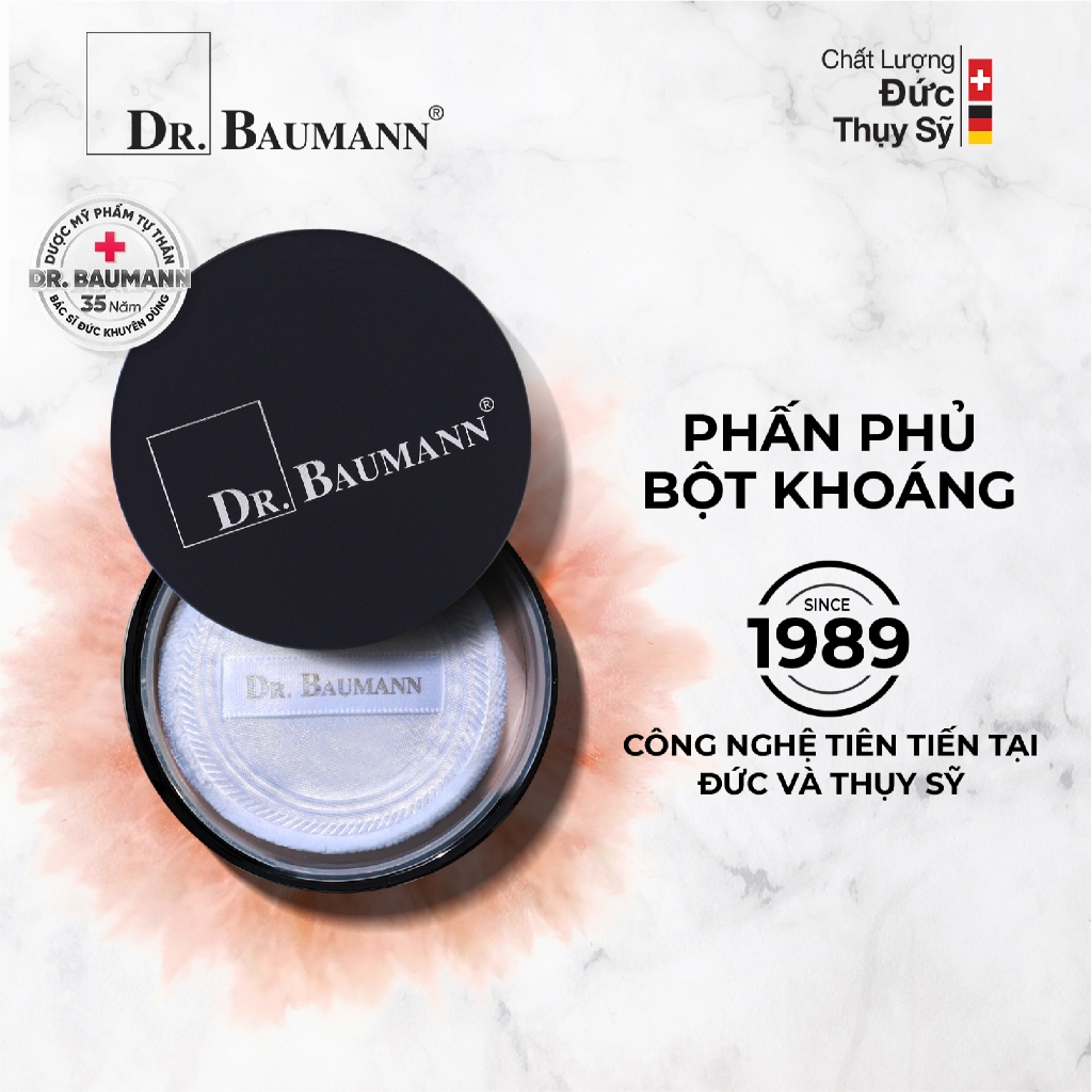 Phấn Phủ Khoáng Kiềm Dầu Dr.Baumann Loose Powder Transparent đạt chuẩn Bionome