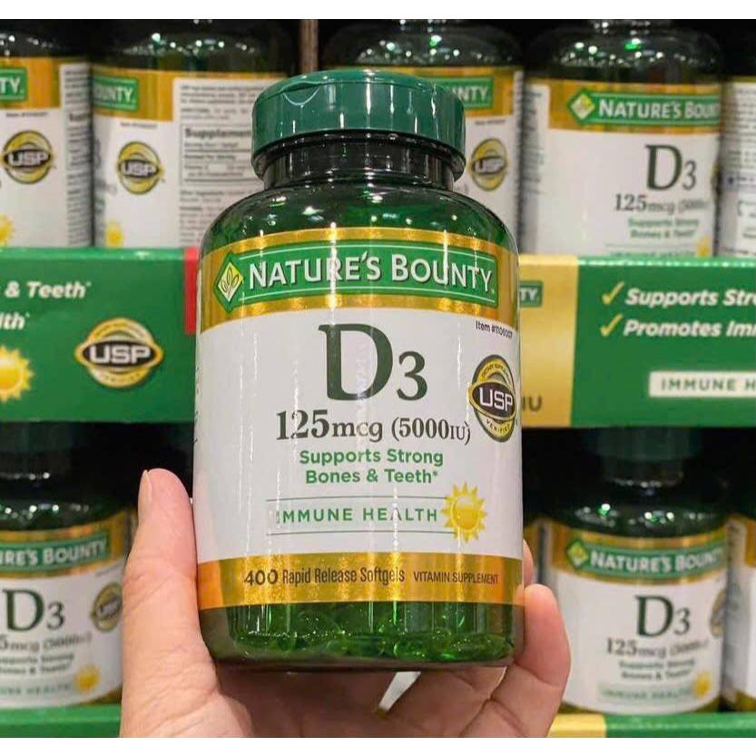 💥 Vitamin Nature’s Bounty D3 5000IU – lọ 400 viên