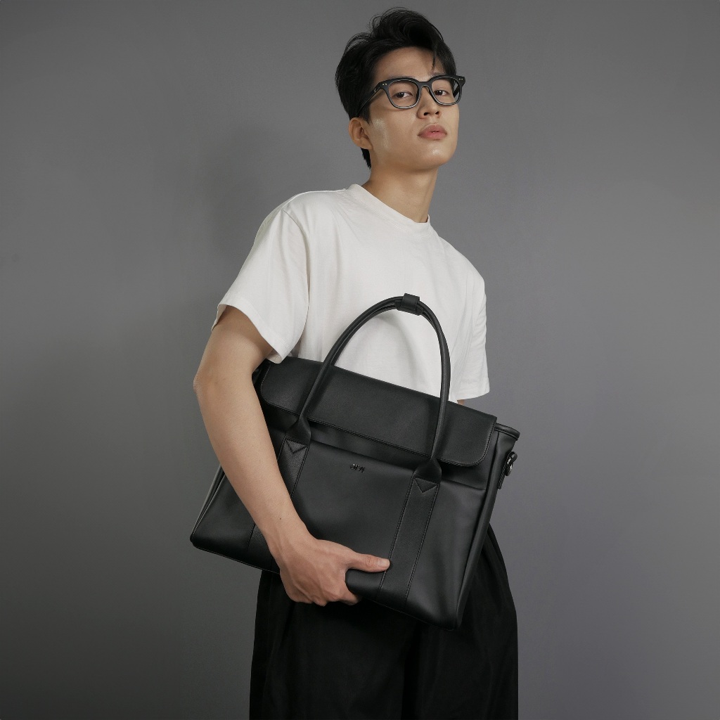 Túi Đi Làm Aurelius - Da PU Phối Da Microfiber