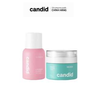 [Candid x Hannah Olala] Combo Cải Thiện Và Phục Hồi Làn Da Candid Retinol 0.5% 30ml & Kem Dưỡng B5 Cica 50ml