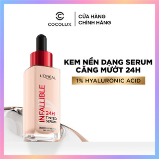  Kem Nền L'Oreal Paris Infallible 24H Tinted Serum Kem Nền Dạng Serum 24h Căng Mướt Tự Nhiên 