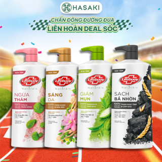 [LIVE UNI] [DAILY] Sữa Tắm Lifebuoy 800gr Detox Sạch Sâu Khỏi Bụi Mịn Pm2.5 100% Từ Thiên Nhiên Hasaki