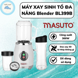  Máy xay sinh tố Masuto Blender - Máy xay sinh tố đa năng - Công suất 600W  động cơ siêu mạnh 