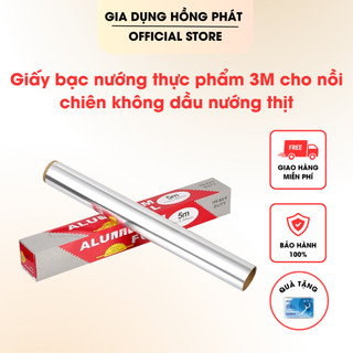 Giấy Bạc Nướng Thực Phẩm 3M Cho Nồi Chiên Không Dầu Nướng Thịt Cách Nhiệt Bọc Thức Ăn