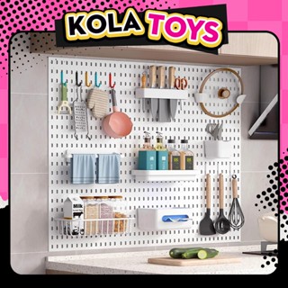  Pegboard giá kệ decor trang trí để đựng đồ nhà bếp đa năng giá treo tường dụng cụ phòng bếp kệ gia vị dán tường Toys Max 