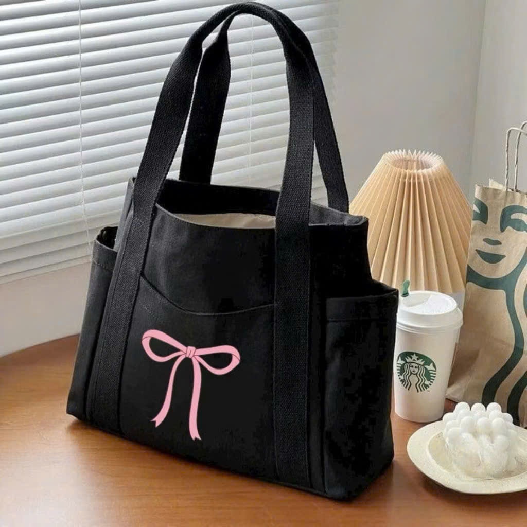 TÚI TOTE VẢI CANVAS ĐEO VAI IN  HOẠ TIẾT FORM RỘNG CHO NÀNG NĂNG ĐỘNG | BigBuy360 - bigbuy360.vn