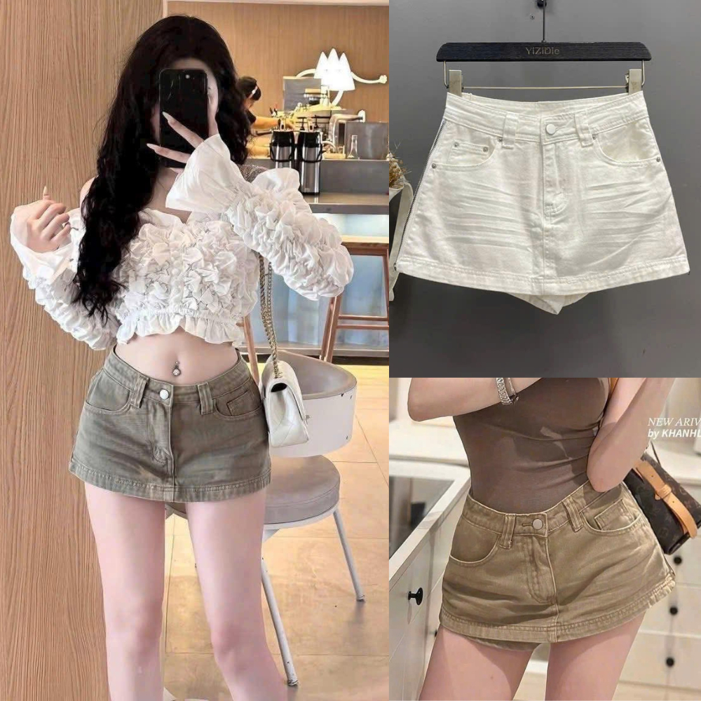 Chân Váy Bò Nâu MIAA Dáng A Form Siêu Đẹp Dễ Mix Cạp Cao Siêu Tôn Dáng , Chân Váy Bò Dáng A Cao Cấp | BigBuy360 - bigbuy360.vn