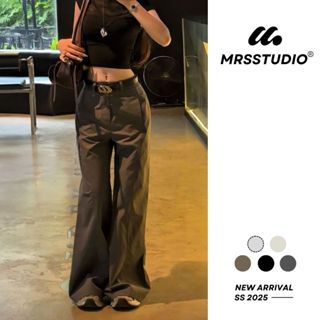 [ DEAL MỞ BÁN ] Quần ống loe nữ gió kaki thô giãn ss2025 MRS Tôn dáng, tôn chiều cao hack dáng v2 v3 MRQ171G