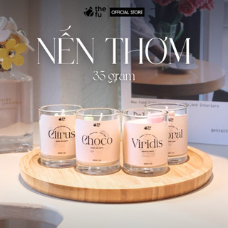  Nến Thơm Không Khói Thefu Tinh Dầu Thơm Cao Cấp 35G Cho Phòng Nhỏ Góc Làm Việc Mùi Hương Dịu Nhẹ 
