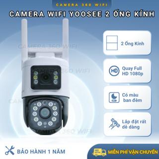 Camera Yoosee 2 mắt ngoài trời 16 led giá rẻ, đầy đủ tính năng, Bảo hành 12 tháng