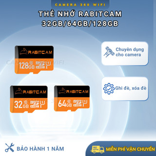 Thẻ nhớ Hikvision/RABITCAM chuyên dụng cho camera 32-64gb, tốc độ 92Mb/s, hàng chính hãng, có bảo hành