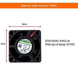 QUẠT TẢN NHIỆT SUNON 4x4x2cm 12VDC