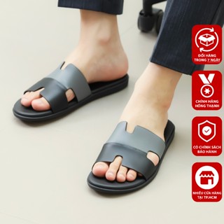 HỒNG THẠNH - Dép Nam Da Bò Quai Chữ H Thời Trang Đế Chống Trơn Có Big Size - 7563