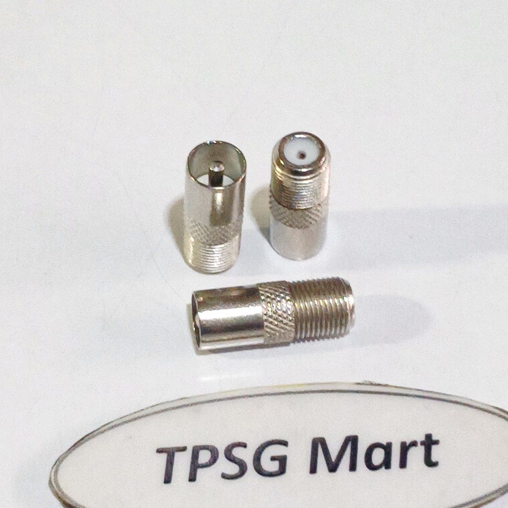 Đầu truyền hình cáp, Camera, Tivi - Đầu cắm Tivi Anten - RF In / INOX Thẳng