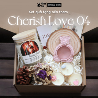  Set Quà Tặng Nến Thơm Thefu Tinh Dầu Cao Cấp Cherish Love 04 Decor Phòng Tặng Bạn Bè Người Thân 