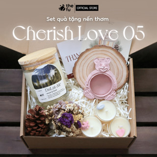  Set Quà Tặng Nến Thơm Thefu Tinh Dầu Cao Cấp Cherish Love 05 Decor Phòng Tặng Bạn Bè Người Thân 