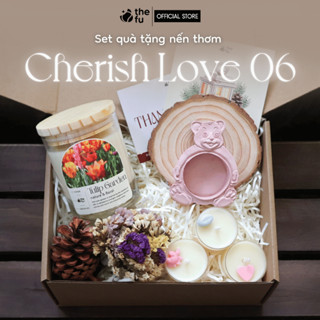  Set Quà Tặng Nến Thơm Thefu Tinh Dầu Cao Cấp Cherish Love 06 Decor Phòng Tặng Bạn Bè Người Thân 