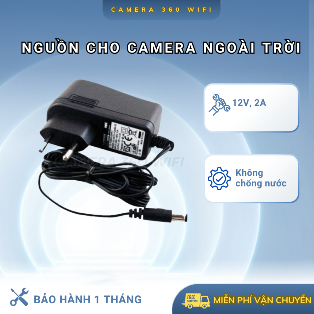 NGUỒN ADAPTER ACTIONTEC CHO CAMERA NGOÀI TRỜI IP 12V-2A