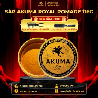 Sáp Vuốt Tóc AKUMA ROYAL POMADE 116g Hương Nam Tính Lịch Lãm Giữ Nếp Đến 12h Phù Hợp Mọi Chất Tóc