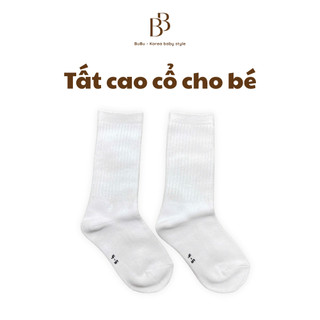  Tất Gân Trơn - Tất Trắng Cao Cổ Cho Bé  Ảnh chính chủ  