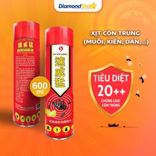 Chai Xịt Muỗi, Côn Trùng Số 9 Su Wei Meng 600ml Chính Hãng