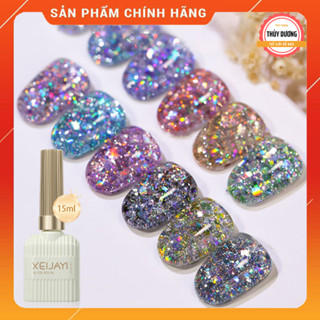  Sơn gel Xeijayi chính hãng siêu đặc nhũ bắt sáng 12 màu 15ml 