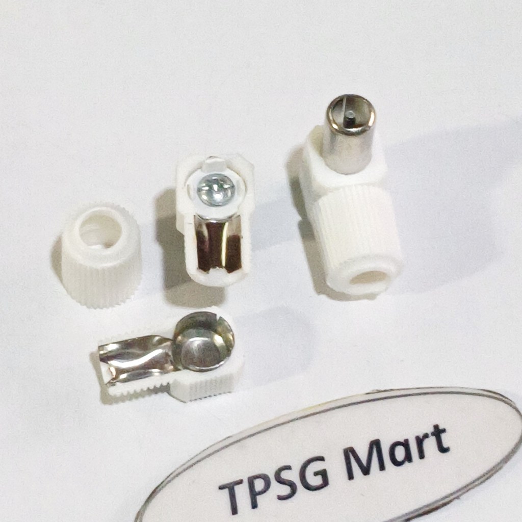 Đầu truyền hình cáp, Camera, Tivi - Đầu cắm Tivi Anten - RF In / Nhựa Gốc Vuông