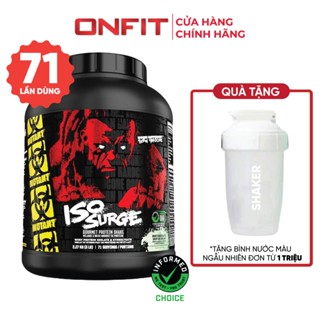  Sữa bột Mutant Iso Surge  1.6Lbs 5Lbs  Đạm Cao Calo Thấp Chứng Nhận Informed Choice | ONFIT 