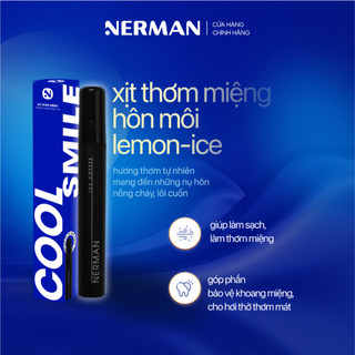  Xịt thơm miệng Nerman Cool Smile 2 hương Ice Coffee & Lemon Ice 10ml chai 