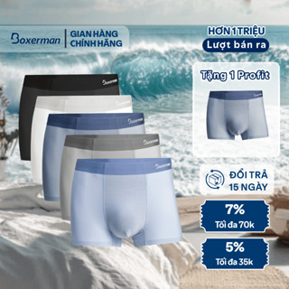 Combo 5 Quần lót nam boxer thun lạnh Profit, quần sịp nam cao cấp thoáng khí BOXERMAN