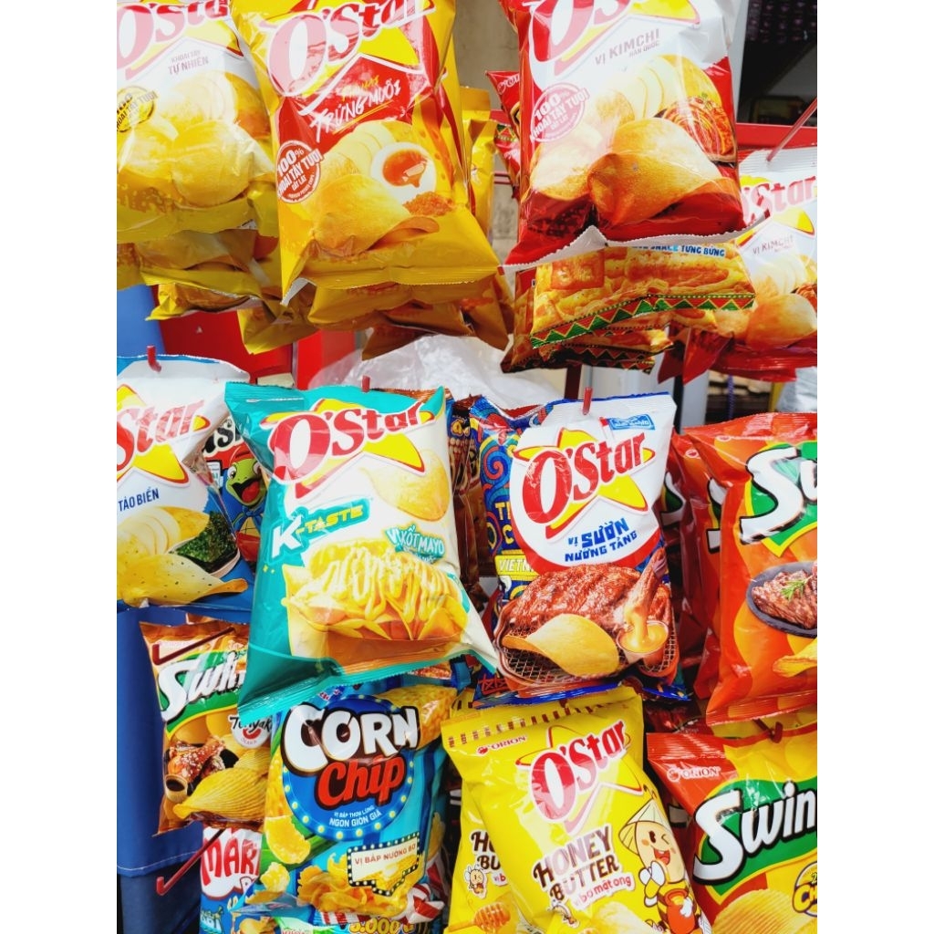 Combo 5 gói Bim bim O'star 30g đủ vị