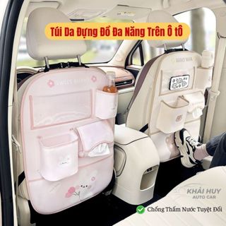  Túi Đa Năng Treo Ô Tô Đựng Đồ Phong Cách Hàn Quốc Chống Thấm Hình Gấu Nâu Thỏ Hồng Dễ Thương 