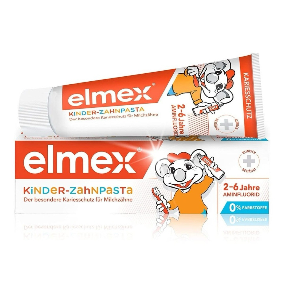 [ Mẫu mới ] kem đánh răng trẻ elmex Đức