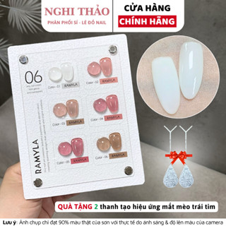 Set sơn gel thạch đục đa sắc RAMYLA 6 màu Nghi Thảo Nails