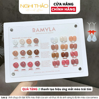 Set sơn gel thạch đục đa sắc RAMYLA 12 màu NGHI THẢO